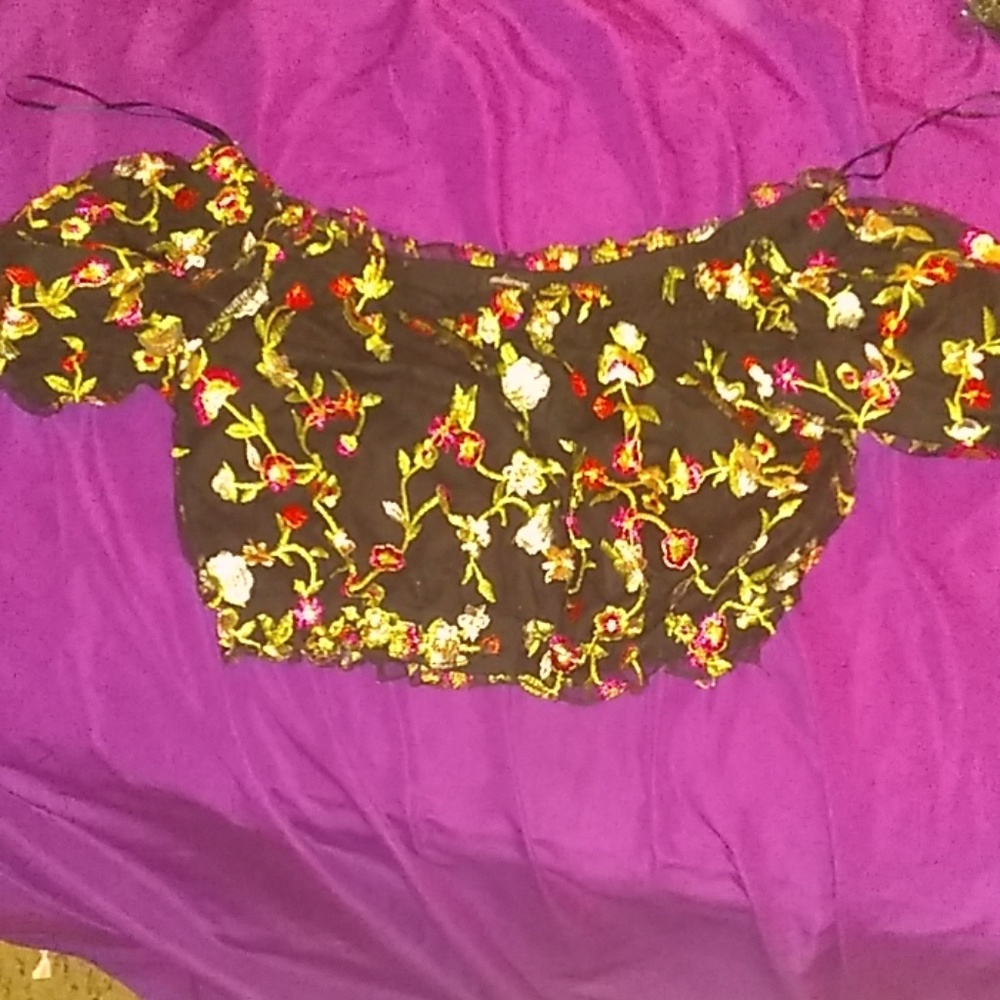 Flower crop top